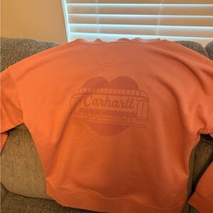 Carhartt Men's Bold Orange Crewneck Sweater